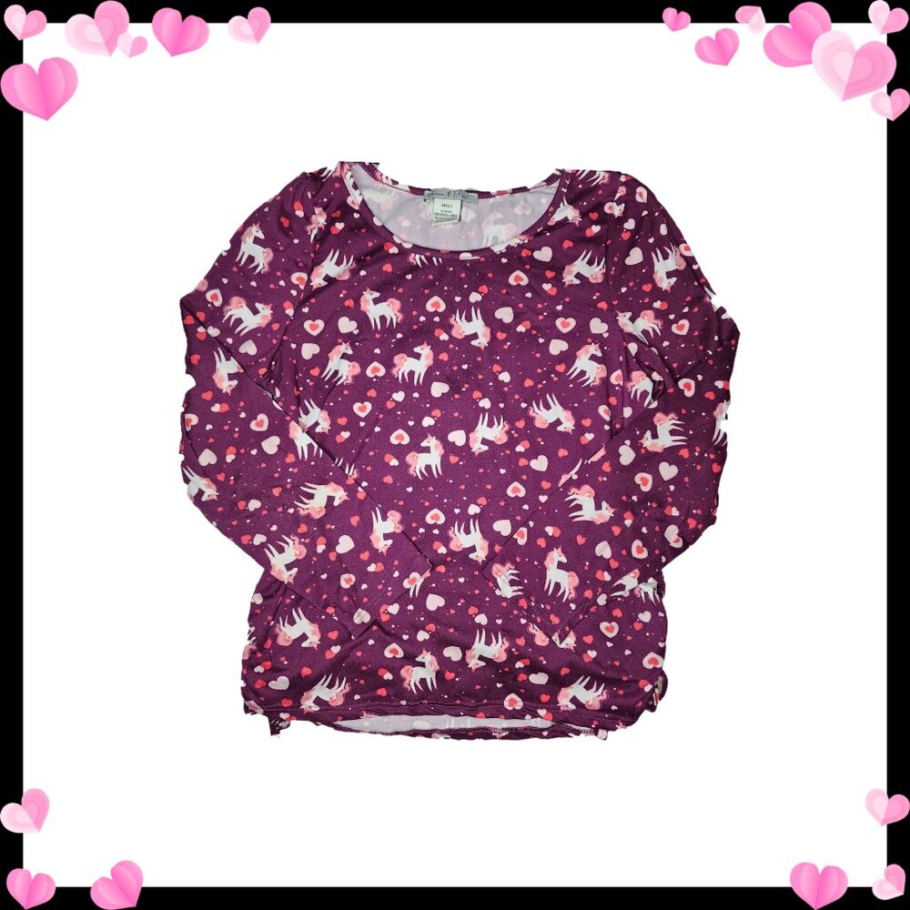 3/$10 - Unicorn Pattern Long Sleeve Tee